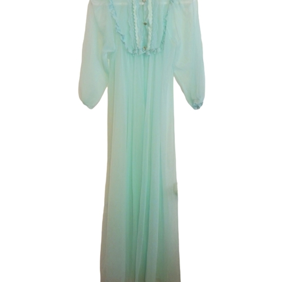 VINTAGE SHEER SEAFOAM GREEN - Picture 1 of 7